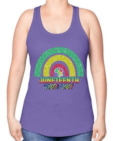 Juneteenth Vibes Only 5# - black juneteenth -Racerback Tank