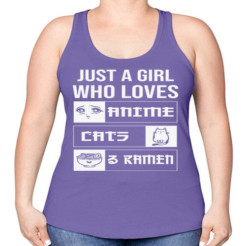 Just A Girl Who Loves 263# - anime -Racerback Tank