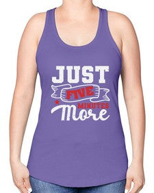Just five minutes more 32# - video games -Racerback Tank