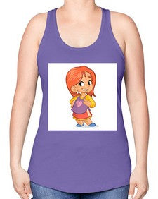 Kid 153# - cartoon general -Racerback Tank