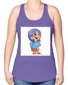 Kid 155# - cartoon general -Racerback Tank