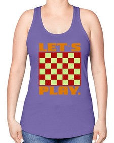 Lets play 135# - chess -Racerback Tank