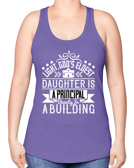 Light Gods eldest daughter is a principal beauty in a building Style 274# - architect -Racerback Tank
