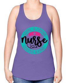 Loyal Caring Nurse Loving Kind Style Style 1078# - nurse -Racerback Tank