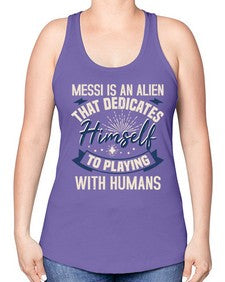 Messi is alien that dedicates himself 33# - ufo -Racerback Tank
