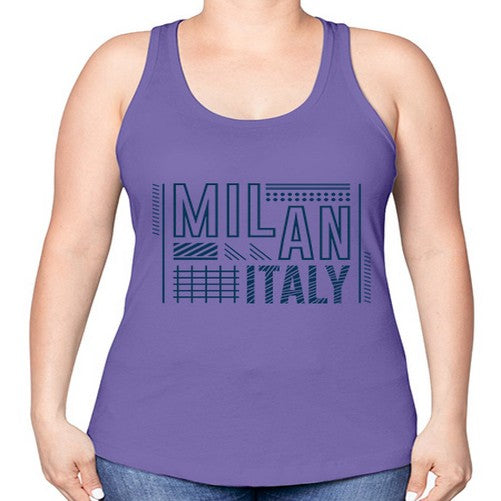 Milan 1296# - cities -Racerback Tank