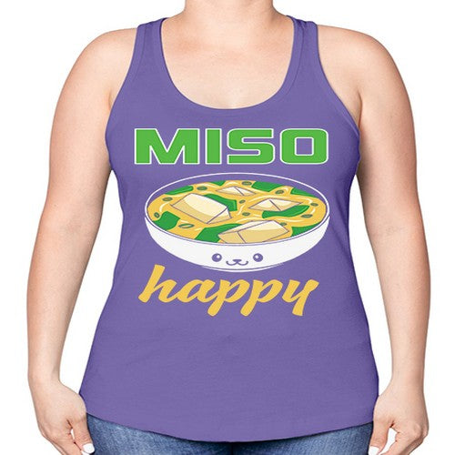 Miso Anime Japanese Food Lover 268# - anime -Racerback Tank
