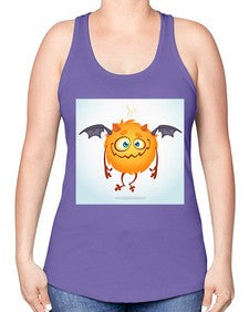 Monster 177# - cartoon general -Racerback Tank