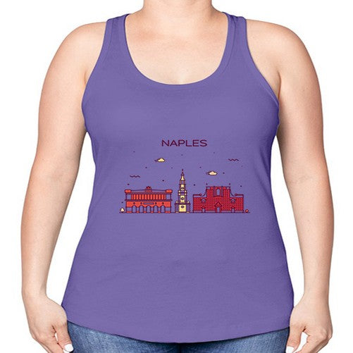 Naples 1412# - cities -Racerback Tank
