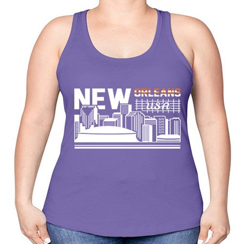 New Orleans 1465# - cities -Racerback Tank