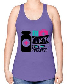 Nurse In Progress Style Style 1161# - nurse -Racerback Tank