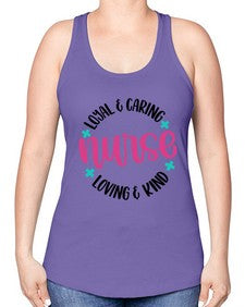 Nurse Loyal Caring Style Style 1178# - nurse -Racerback Tank