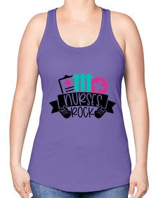 Nurses Rock Style Style 1253# - nurse -Racerback Tank