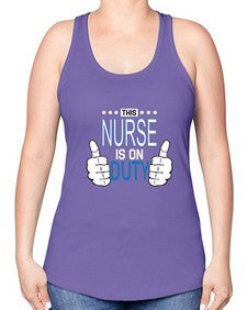 NursetransperntPNG Style 1263# - nurse -Racerback Tank