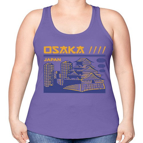 Osaka 1548# - cities -Racerback Tank