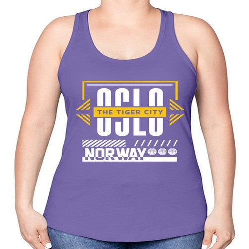 Oslo 1553# - cities -Racerback Tank