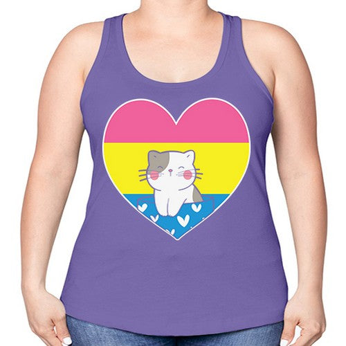 Pansexual Kawaii Cat Anime Art Anime 272# - anime -Racerback Tank