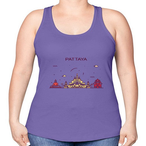 Pattayang 1587# - cities -Racerback Tank