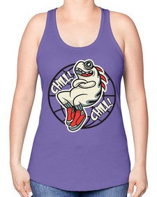 Pay the chills 201# - cartoon general -Racerback Tank