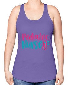 Pediatric Nurse Style 1304# - nurse -Racerback Tank