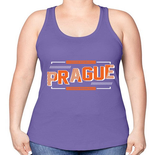 Prague 1688# - cities -Racerback Tank