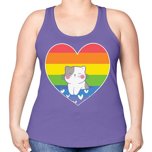 Pride Cat LGBT Kawaii Cats Anime 276# - anime -Racerback Tank