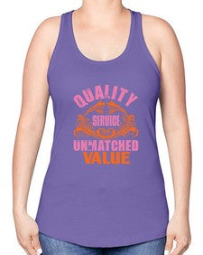Quality service wnmatched value Style 347# - cleaner -Racerback Tank
