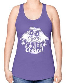 Rainy cheers 205# - cartoon general -Racerback Tank