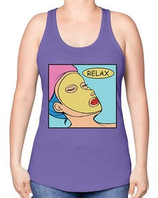 Relax 1013# - art pop art -Racerback Tank