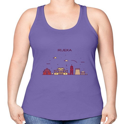 Rijeka 1732# - cities -Racerback Tank