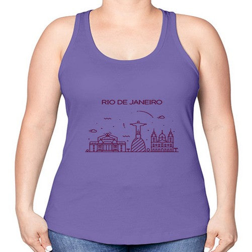 RioDeJaneiro 1735# - cities -Racerback Tank