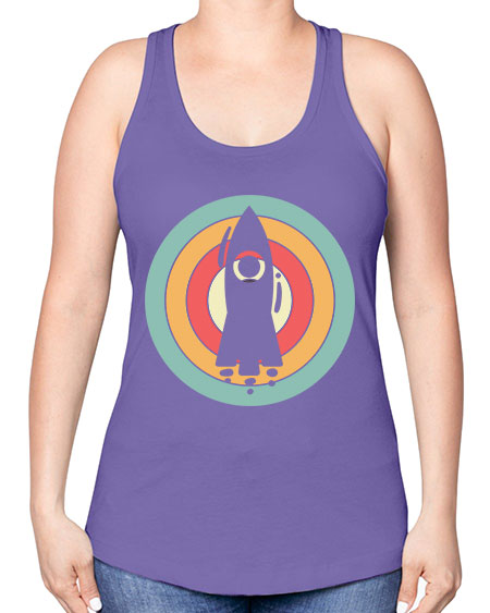Rocket Scientist 150# - general science -Racerback Tank