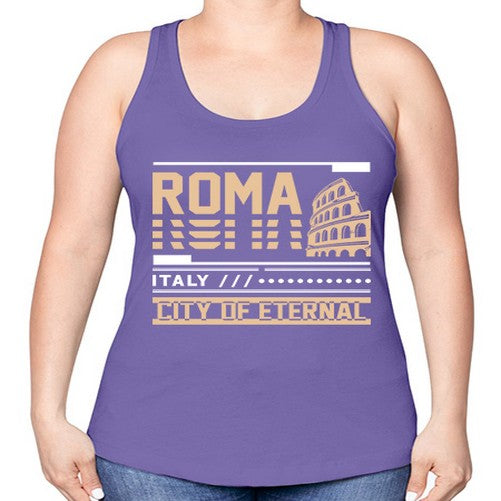 Roma 1745# - cities -Racerback Tank