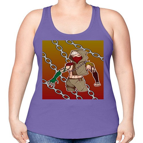 Rose and demon 75# - anime -Racerback Tank