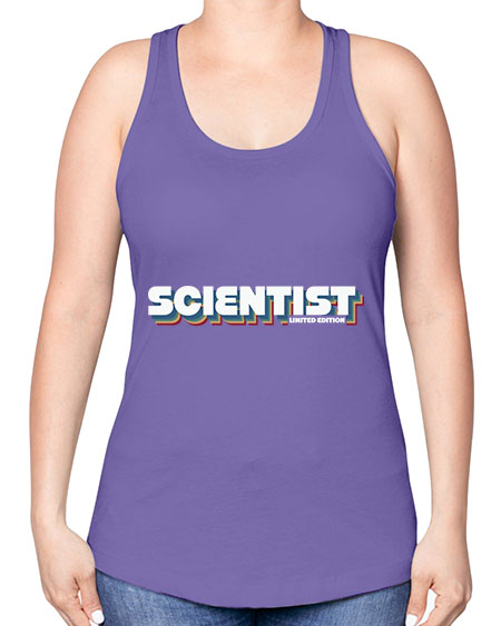 SCIENTISTFunnyJobLimitedEditionScientistSkinite Scientist Skinite 41# - general science -Racerback Tank