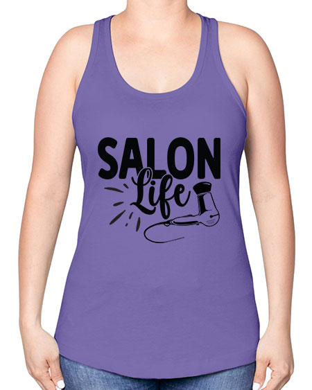 Salon Life 1364# - hairdresser -Racerback Tank