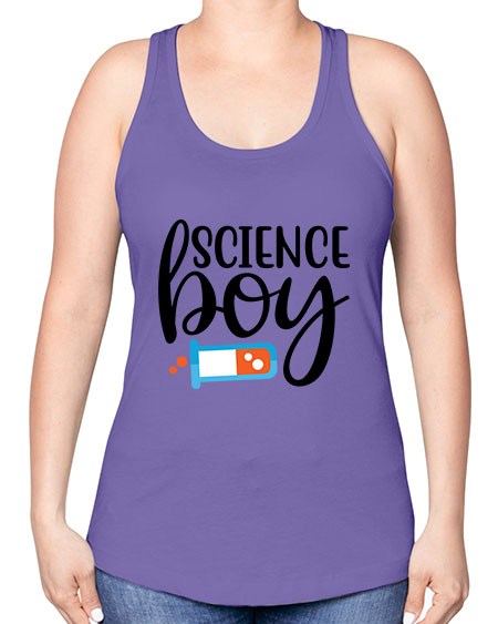 Science Boy 139# - general science -Racerback Tank