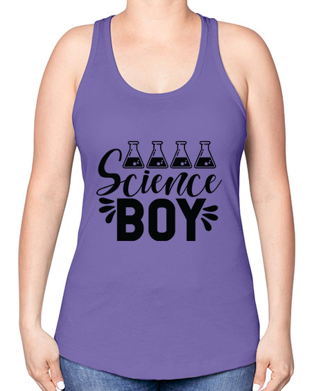 Science Boy 140# - general science -Racerback Tank