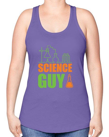 Science Guy 112# - general science -Racerback Tank