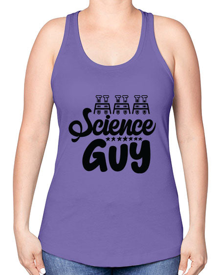 Science Guy 117# - general science -Racerback Tank