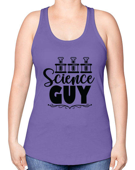 Science Guy 118# - general science -Racerback Tank