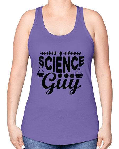 Science Guy 119# - general science -Racerback Tank