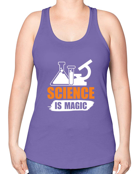 Science Is Magic 91# - general science -Racerback Tank
