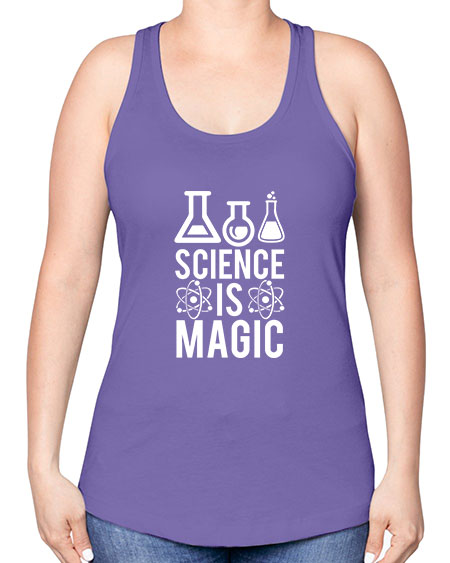 Science Is Magic 93# - general science -Racerback Tank