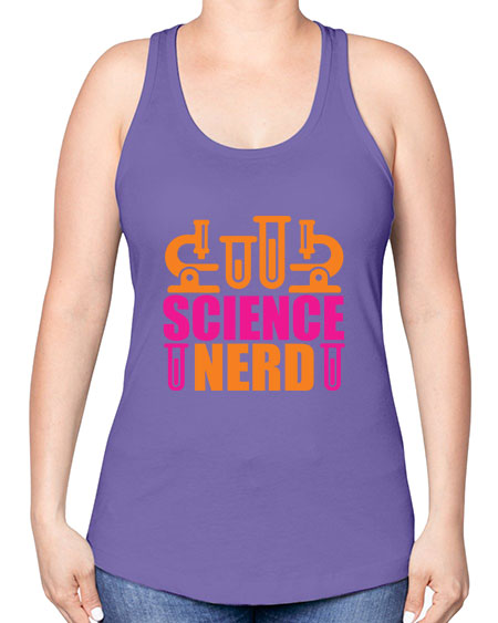 Science Nerd 59# - general science -Racerback Tank