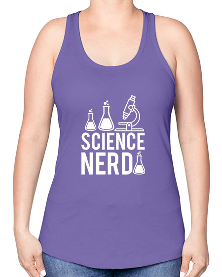 Science Nerd 61# - general science -Racerback Tank