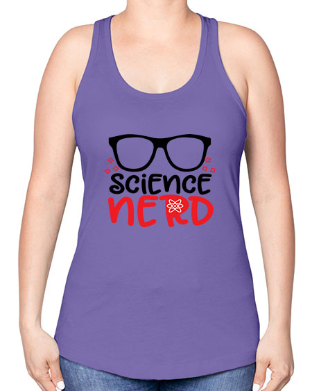 Science nerd 57# - general science -Racerback Tank