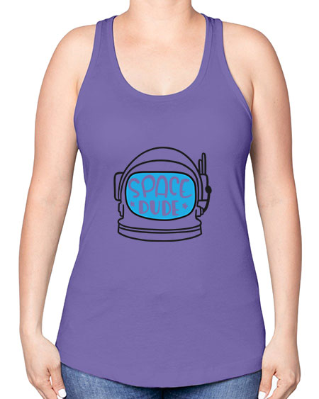 Spacedude 12# - space -Racerback Tank