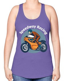 Speedway racing 64# - motorcycle -Racerback Tank