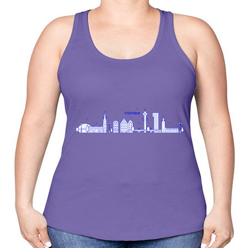 Stockholm 1895# - cities -Racerback Tank